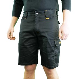 DEWALT Milan Men's Regular Fit, Utility Cargo Work Shorts, Black, W36