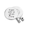JOWMIJ Golf Ball Marker with Magnetic Hat Clip 10th Wedding