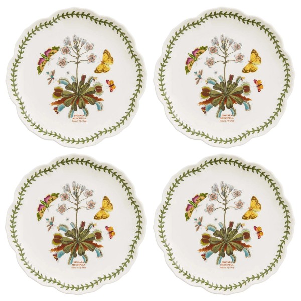 Portmeirion Botanic Garden Lotus 9" Plate, Set of 4