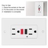 Toma de Corriente de Pared Eléctrica, Salida de Pared con