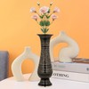 Zap Impex Carving Work Brass Flower Vase For Home Office