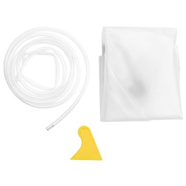 1pc Air Conditioner Cleaning Cover Service Bag with Cleaning Supply Air Conditioning Cleaner Air Conditioning Cleaning Bag White Dust Cover Tpu Material Fabric Hang up