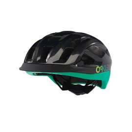 Oakley Unisex Aro3 All Road Bike Helmet, Gloss Black Galaxy/Celeste Factory Pilot, Medium