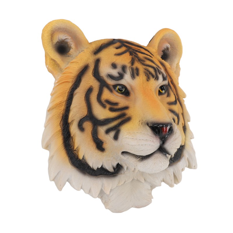 3D Simulation Animal Head Statues Wall Decor Resin Unique Exquisite