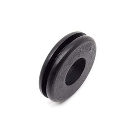 Pkg of 1 - Black SBR Rubber Push-in Grommet - Inner Diameter 3/4" Inch, Outer Diameter 1 13/16", Fits Panel Hole 1 7/16", Fits Panel Thickness 1/8"