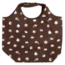 Hamamonyo Eco Tote Large Kazumi Hedgehog Cha, Braun