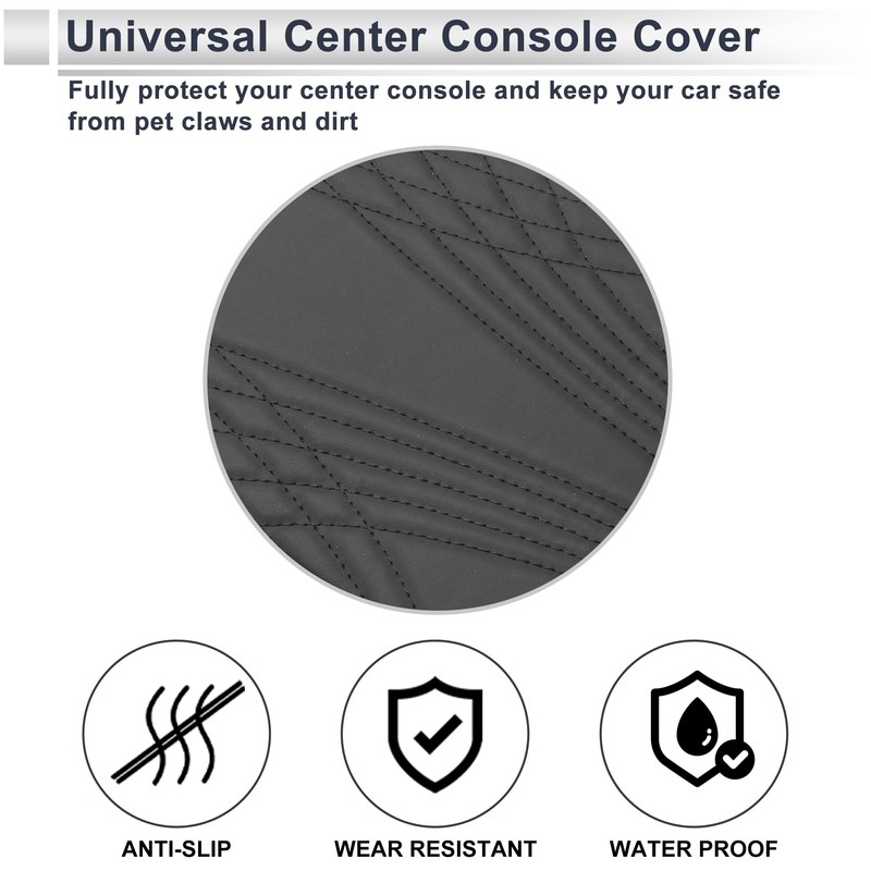 X AUTOHAUX Car Center Console Cover Car Armrest Cover 12.60"x8.66"x1.97"