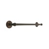 18" Brass Towel Bar with Lancaster Rosettes in Oil Rubbed