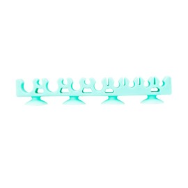 Danielle Silicone Makeup Brush Holder with Suction Back, Teal