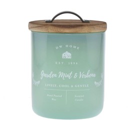 DW Home Garden Mint & Verbena Scented Candle.Medium Single Wick