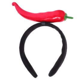 MAGICLULU Chili Headbands Funny Vegetable Hair Hoop Foam Hot Pepper Party Costume Hair Hoop for Adults Party Favors