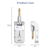 WS-1 2.4GHz Wireless Guitar System Rechargeable Audio Transmitter and Receiver