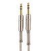 Gold Plated 6.35mm Male to Male Adapter Stereo Extension Audio
