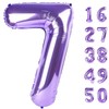 40 Inch Number Balloon Purple 7 Balloon Purple Party Decorations,