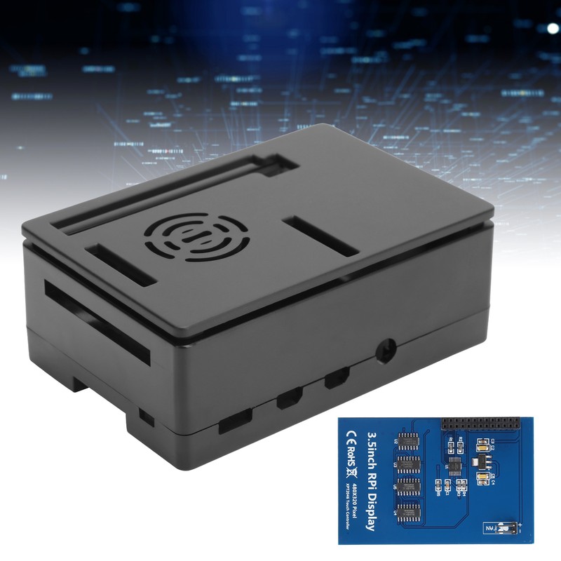 For Raspberry Pi 4B Case Shell Kit LCD 3.5in Touch