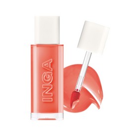INGA Water Glow Lip Tint – [FLOW] | Hydrating, Glossy Korean Lip Tint with Sheer Color & Glass-Like Shine | Long-Lasting, Non-Sticky Korean Lip Stain
