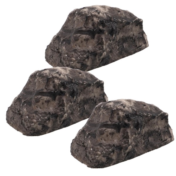 NUOBESTY 3 PCS Fake Rock Key Holder, Hideaway Spare Stone