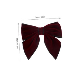 Vaguelly Solid Color Bowknot Hairpin for Elegant Hair Clips for Parties Weddings Daily Use Fashionable Hair Accessories