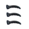 MANODHRUVA 3 pcs Women's Banana Claw Clips, Black, 3 Pcs