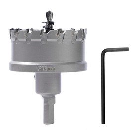 Dribotway Bi-Metal Hole Saw 65 mm Carbide Heavy Duty Industrial Grade Stainless Steel Hole Cutter for Mental Wood Stainless Steel Plastic Copper