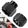 TRUCKMETER 2PCS 12AN Female Block Off Flare Cap Fitting, Black