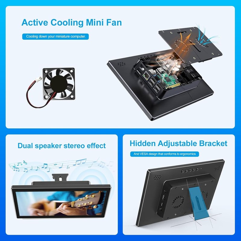 10.1 Inch Touchscreen for Raspberry Pi,5-Point 1920 * 1200 IPS