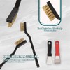 12 Pcs Mini Brass Brush Set, Brass Scratch Brush with