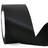 TONIFUL 2 Inch x 25 Yards Wide Black Satin Ribbon