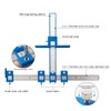 Cabinet Hardware Jig, Punch Locator Drill Guide,Wood Drilling Dowelling Guide