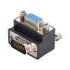 NFHK Adaptador VGA Macho a Hembra 15 Pines 270 Grados