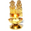 Castel Royale Mix Metal Pooja Decorative Diya, Diwali Gift Item,Metal