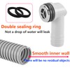 QRITY 1 PCS Overflow Pipe, 29x29mm Round Interface, Kitchen Sink