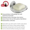 Wenko 18776100 TurboLoc soap dish fixing without drilling, Metal Steel,