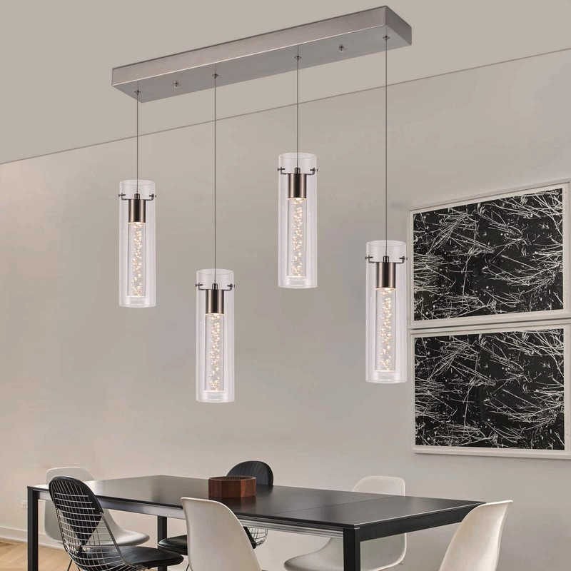 BESTWEST Pendant Lights Kitchen Island with Remote, 3000K-6000K Dimmable LED