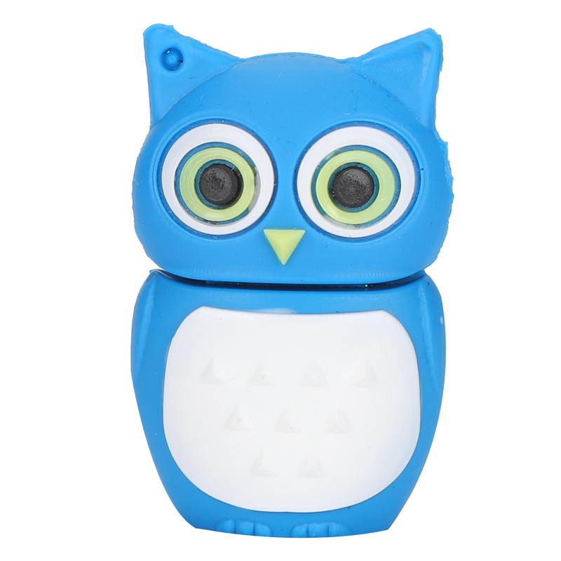 Cartoon U Disk Blue Owl Appearance High Speed Bulk Storage