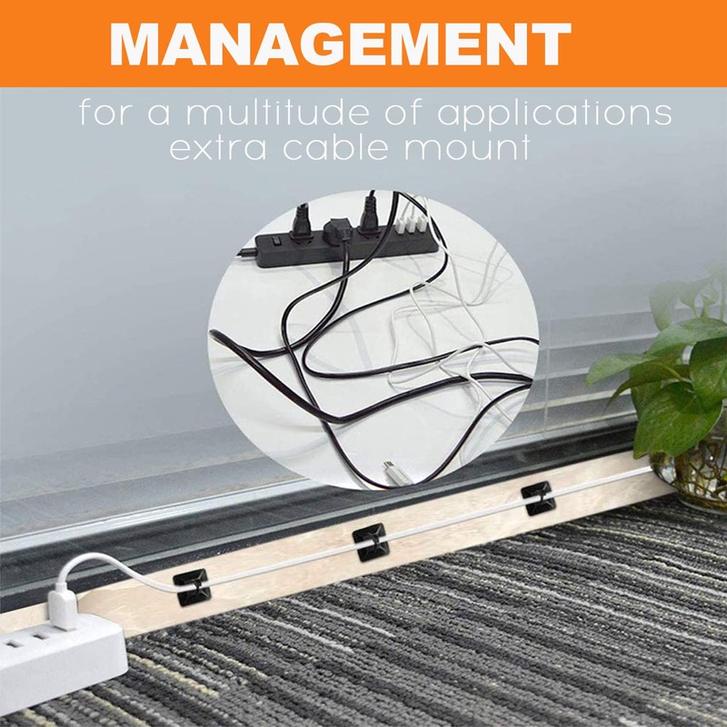 140 Pack 3/4" Zip Tie Adhesive Mounts Self Adhesive Cable