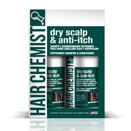 Hair Chemist Champú Nutritivo Seco para Cuero Cabelludo y Anti-Picazón de Menta 33.8Oz. y Acondicionador 33.8Oz. Juego de Caja de Regalo de 2 Piezas  