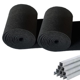 Speilo Boat Trailer Bunk Carpet Kit - 8" x13ft, 16.5oz x 2 Rolls Marine-Grade Dual-Side Non-Slip Material w/ 1000 SUS304 Staples,Hard Backing Tear-Proof Board Replacement for Marine Boat Trailers