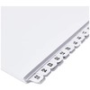Q-Connect 1-50 Index Multi-Punched Reinforced Board Clear Tab A4 White