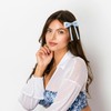 Blue Bow for Hair Ribbons for Girls Small Lace Hair