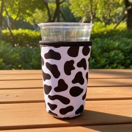 Dispenser Brown Assorted Neoprene Water Custom holo Hot Whole Sale Custom Koozy Neoprene Camo Dispenser Iced Coffee Cup Sleevecolor: Black (16-18oz Small)