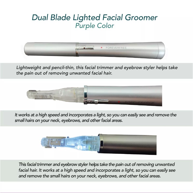 Forever Free Facial and Eyebrow Hair Remover LFG-200 2-for-1 SALE
