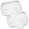 Soap Holder Tray, White Kitchen Sink Organizer with Drainage, 2-Pack