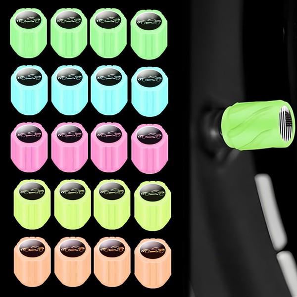 ZEPIQOR Pack of 20 Car Dust Caps for Car Tyres,
