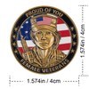 3D Color American Female Veterans Challenge Coin - Dual Sided
