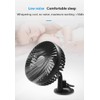 linlinfa Car Fan, USB Fan, 12V/24V Universal 360°Rotating Car Cooling