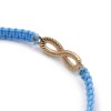 LZD Adjustable Nylon Cord Braided Bead Bracelet Resin Round Infinity