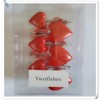 Twofishes Valentine Gift Lovely Heart-Shaped Anti Rust Shower Curtain Hooks