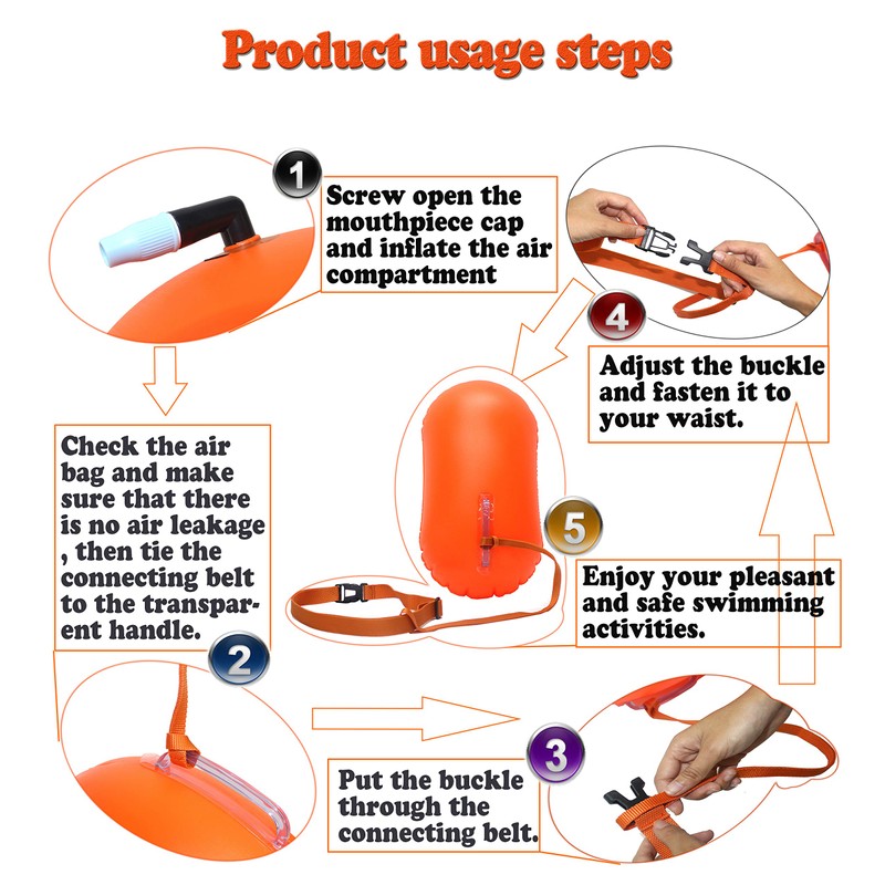 Swim Buoy for Open Water, Swim Bubble for Safe Swim