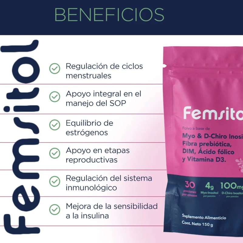 Femsitol Myo & D-chiro Inositol 150g - 3 Pack -